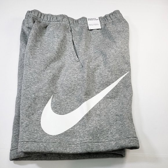 Nike Sportswear Club Fleece Shorts Men's Swoosh Graphic Athletic Grey BV2721-063 - Picture 10 of 12